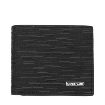 Portofel Silver Flame, SFM0729, Negru, Piele autentica Portofel Silver Flame, SFM0729, Negru, Piele autentica