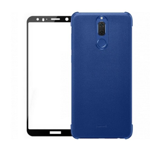 Husa plastic Huawei Mate 10 Lite Albastra Blister Originala+ Folie sticla 3D, Neagra
