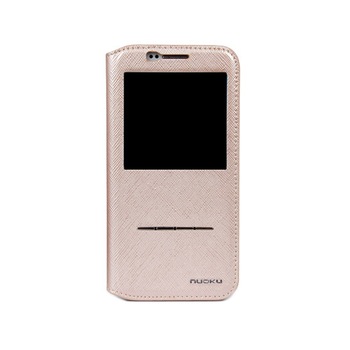 Husa Book Nuoku pentru Samsung Galaxy S6, Auriu Husa Book Nuoku pentru Samsung Galaxy S6, Auriu