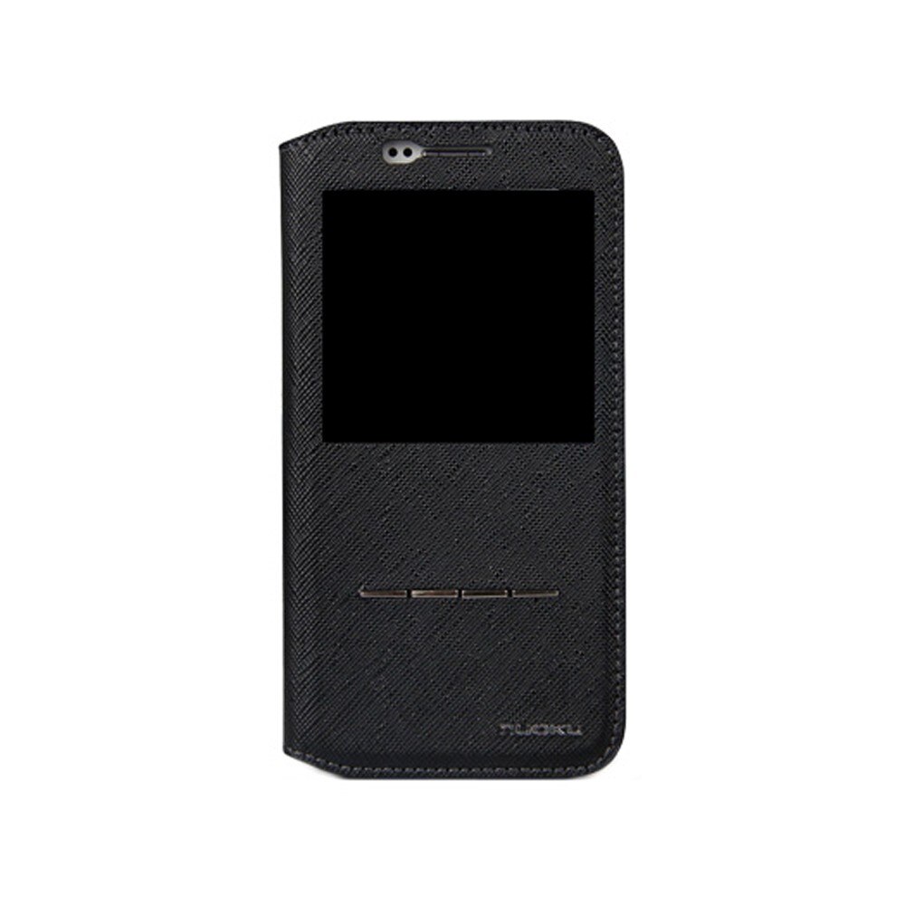 Husa Book Nuoku pentru Samsung Galaxy S6, Negru