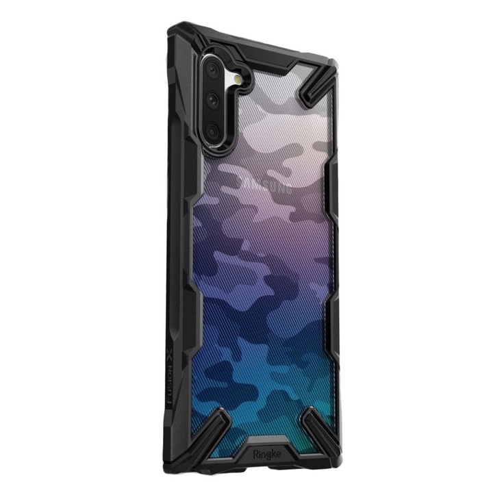 Ringke Védőtok Samsung Galaxy Note 10 / 10 5G fusion x, design camo, Fekete