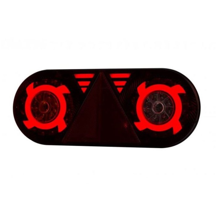 Стоп 363x143, 6 функции с триъгълник, LED, десен, Neon, STELLA LZD 2551 Horpol