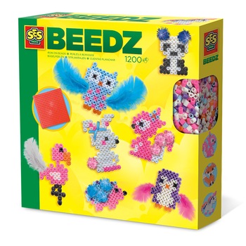 Set de constructie, Beedz - Animale dragute, SES Creative Set de constructie, Beedz - Animale dragute, SES Creative