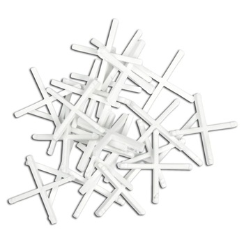 Set de distantieri in cruce, 4 mm, 500 de bucati, Topex 16B740 Set de distantieri in cruce, 4 mm, 500 de bucati, Topex 16B740