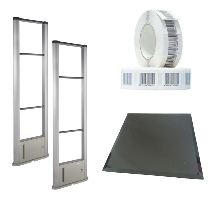 Kit Profesional Porti Antifurt WELLPOINT, pentru magazine supermarket, autoservire 1000-B-PLUS, toate accessoriile incluse