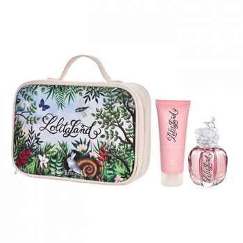 Set Lolita Lempicka LolitaLand, Femei, 40 ml Apa de parfum, 75 ml Lotiune de Corp, poseta Set Lolita Lempicka LolitaLand, Femei, 40 ml Apa de parfum, 75 ml Lotiune de Corp, poseta