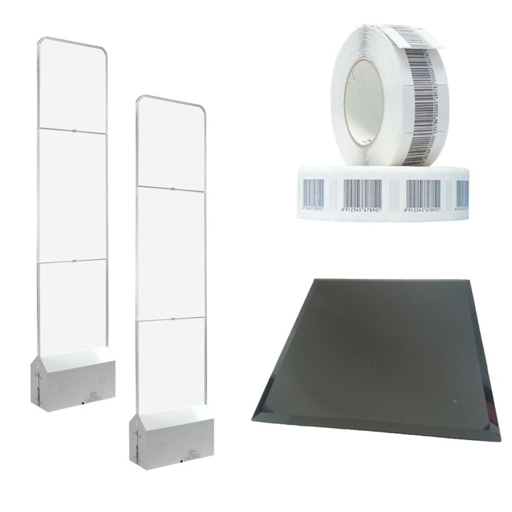 Kit Premium Profesional Porti Antifurt WELLPOINT, pentru magazine supermarket, autoservire 7000-C PLEXI TRENDLINE, toate accessoriile incluse
