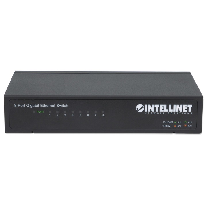 INTELLINET 8 портов Gigabit Ethernet суич