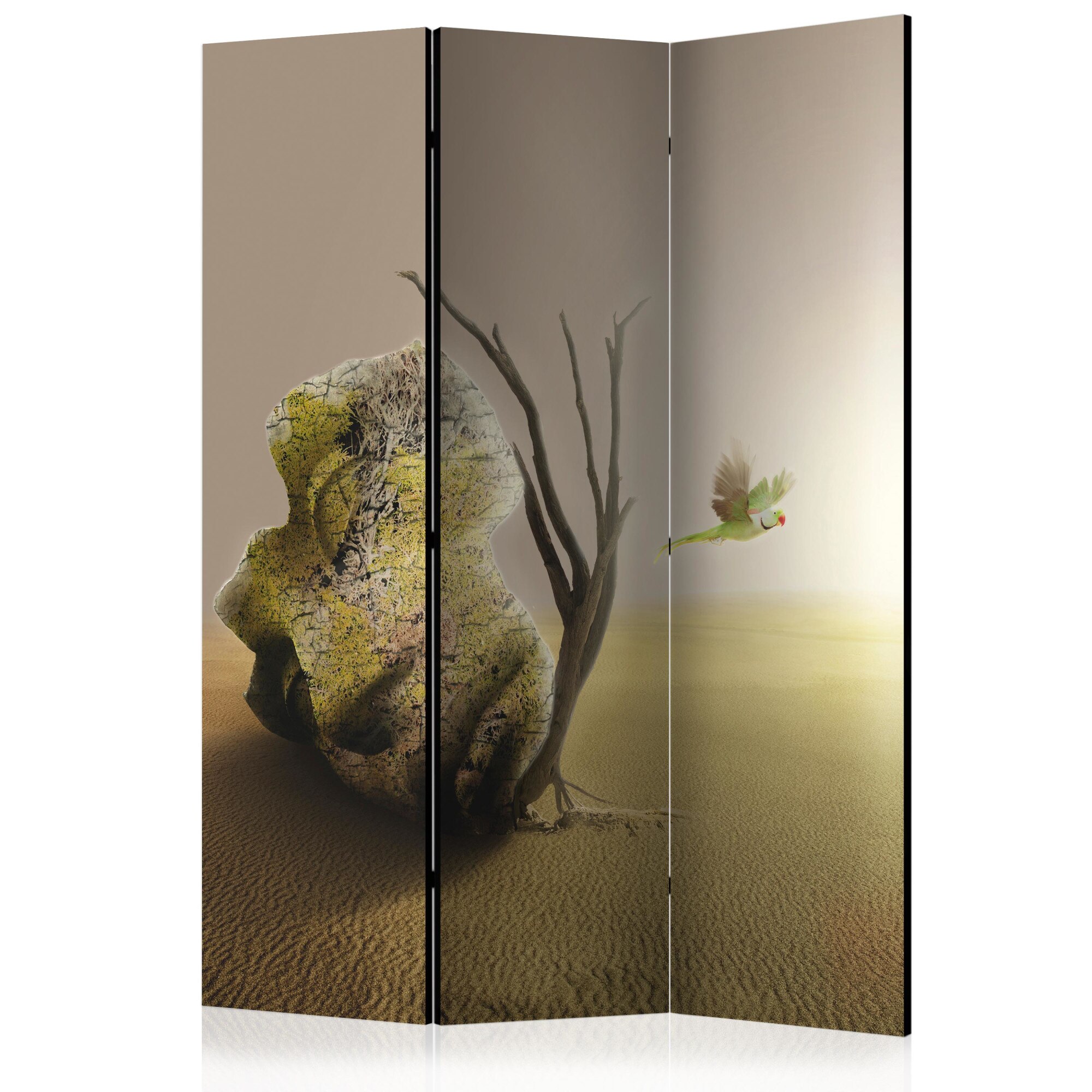 Paravan din 3 parti - Masca abandonata - 135 x 172 cm