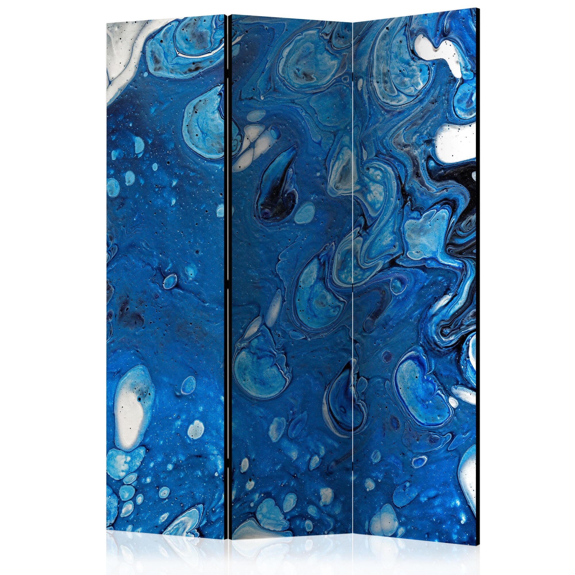 Paravan din 3 parti - Blue Stream - 135 x 172 cm