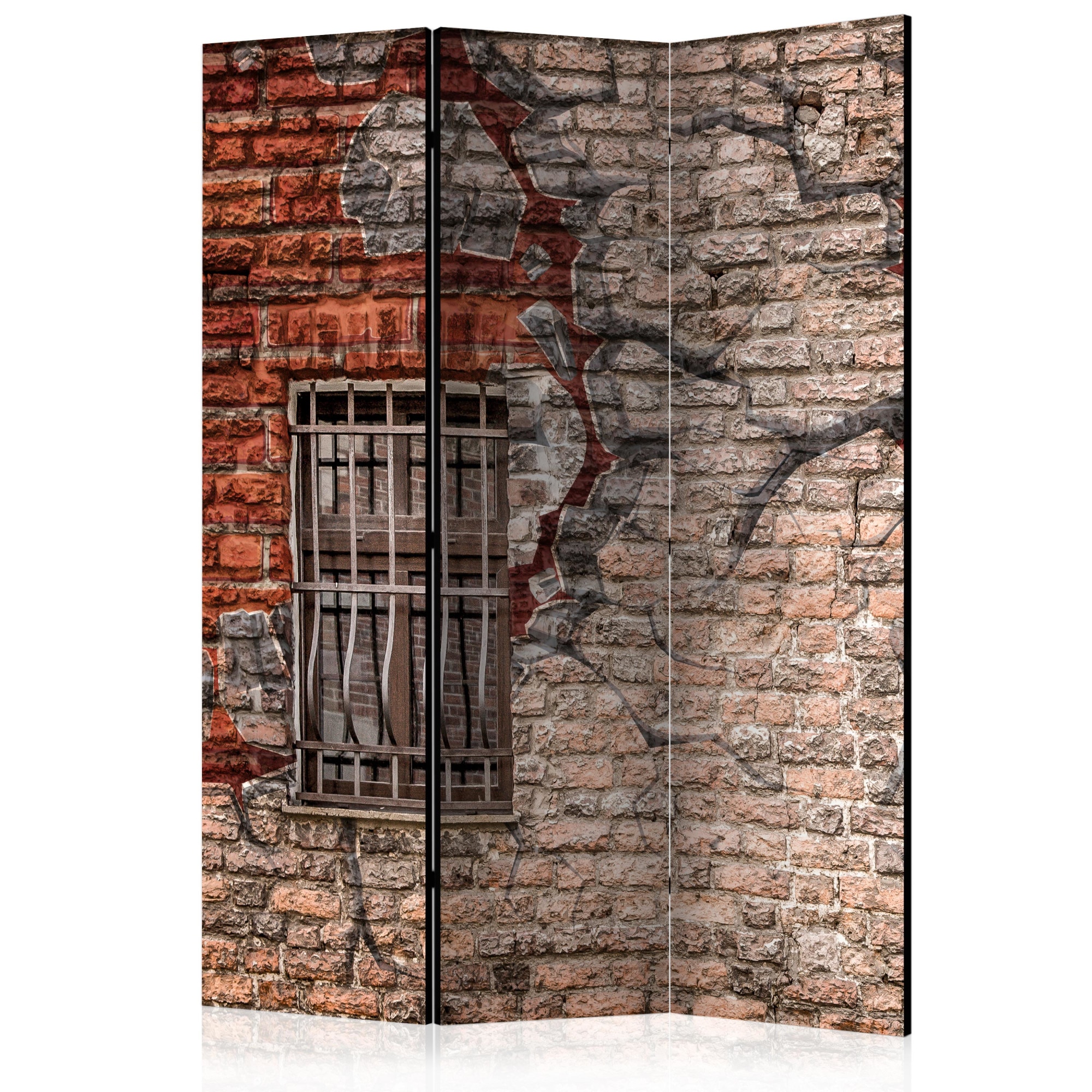 Paravan din 3 parti - Sparge zidul - 135 x 172 cm