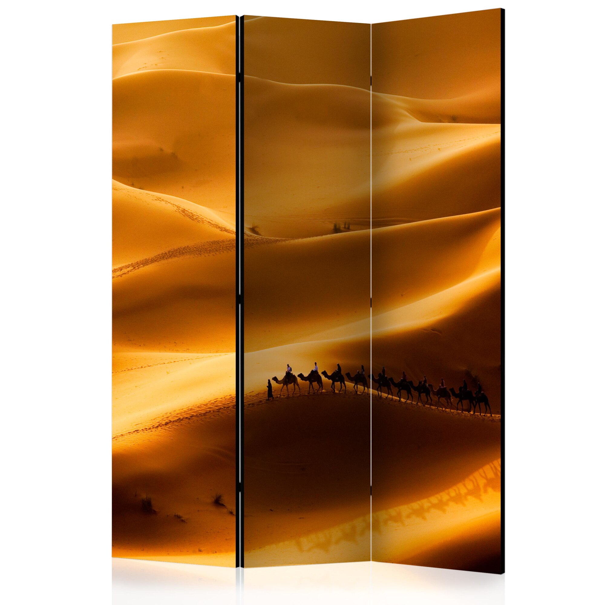 Paravan din 3 parti - Caravana de camile - 135 x 172 cm