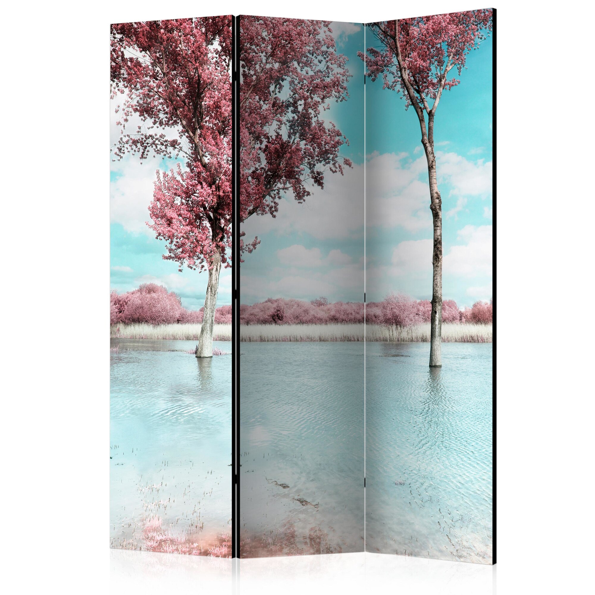 Paravan din 3 parti - Peisaj de toamna - 135 x 172 cm