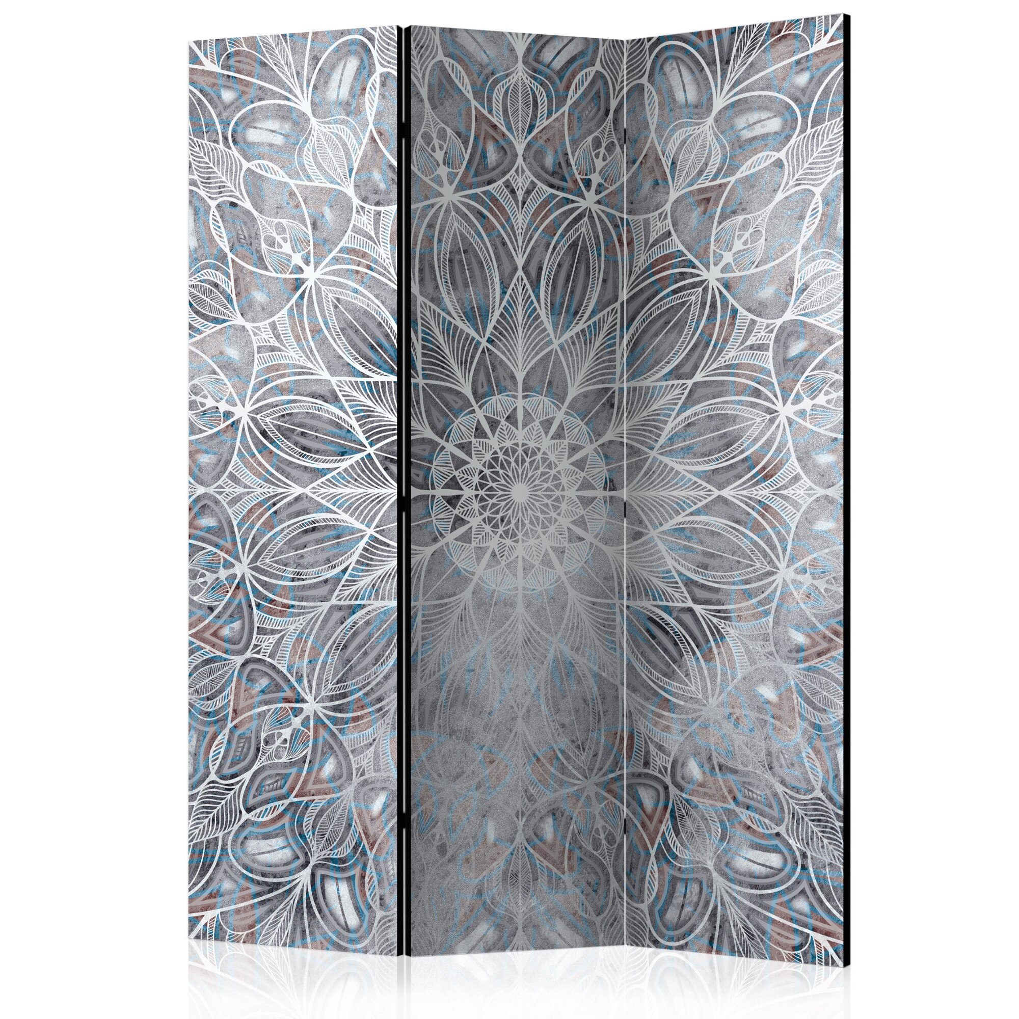 Paravan din 3 parti - Mandala IncetoSata - 135 x 172 cm
