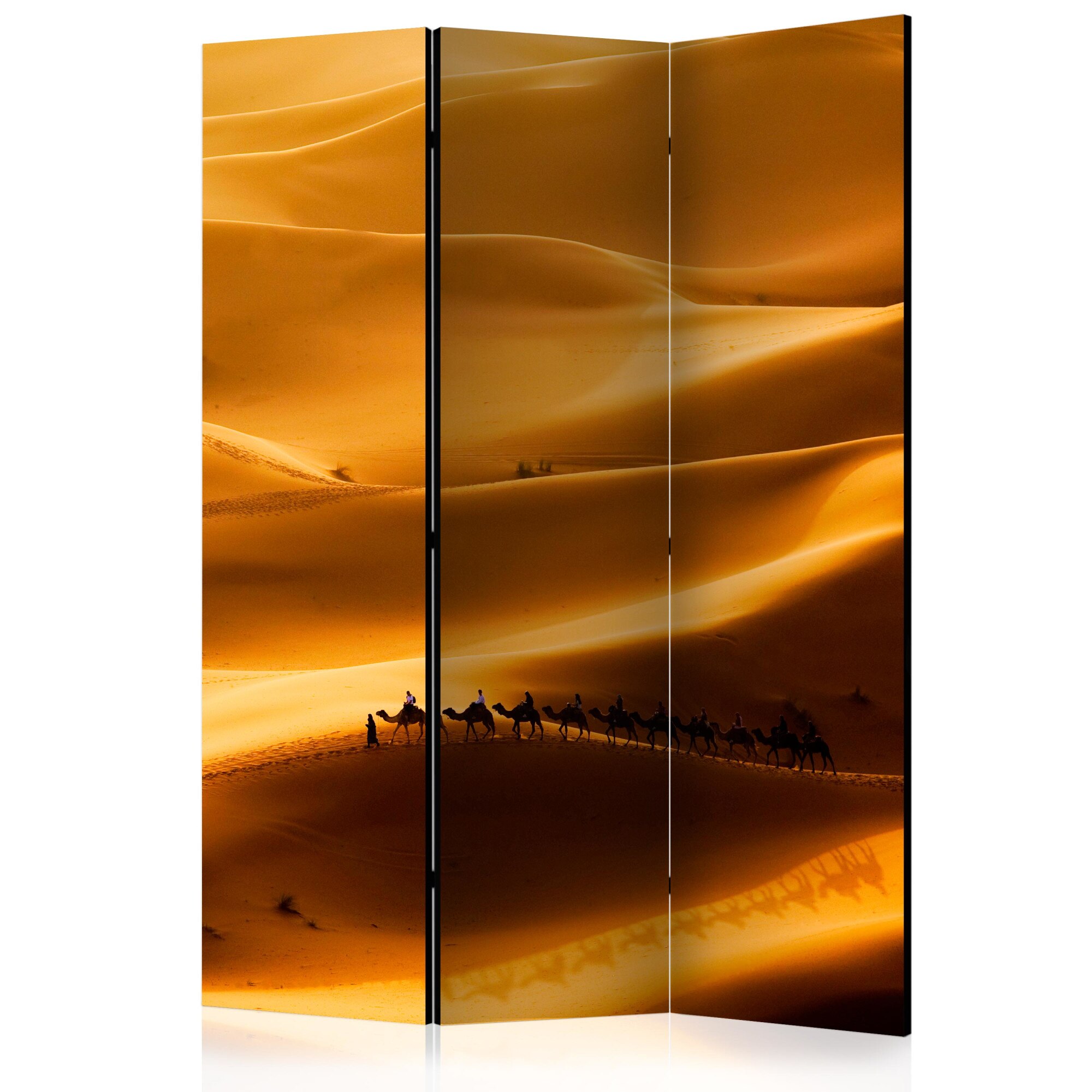 Paravan din 3 parti - Caravana de camile - 135 x 172 cm