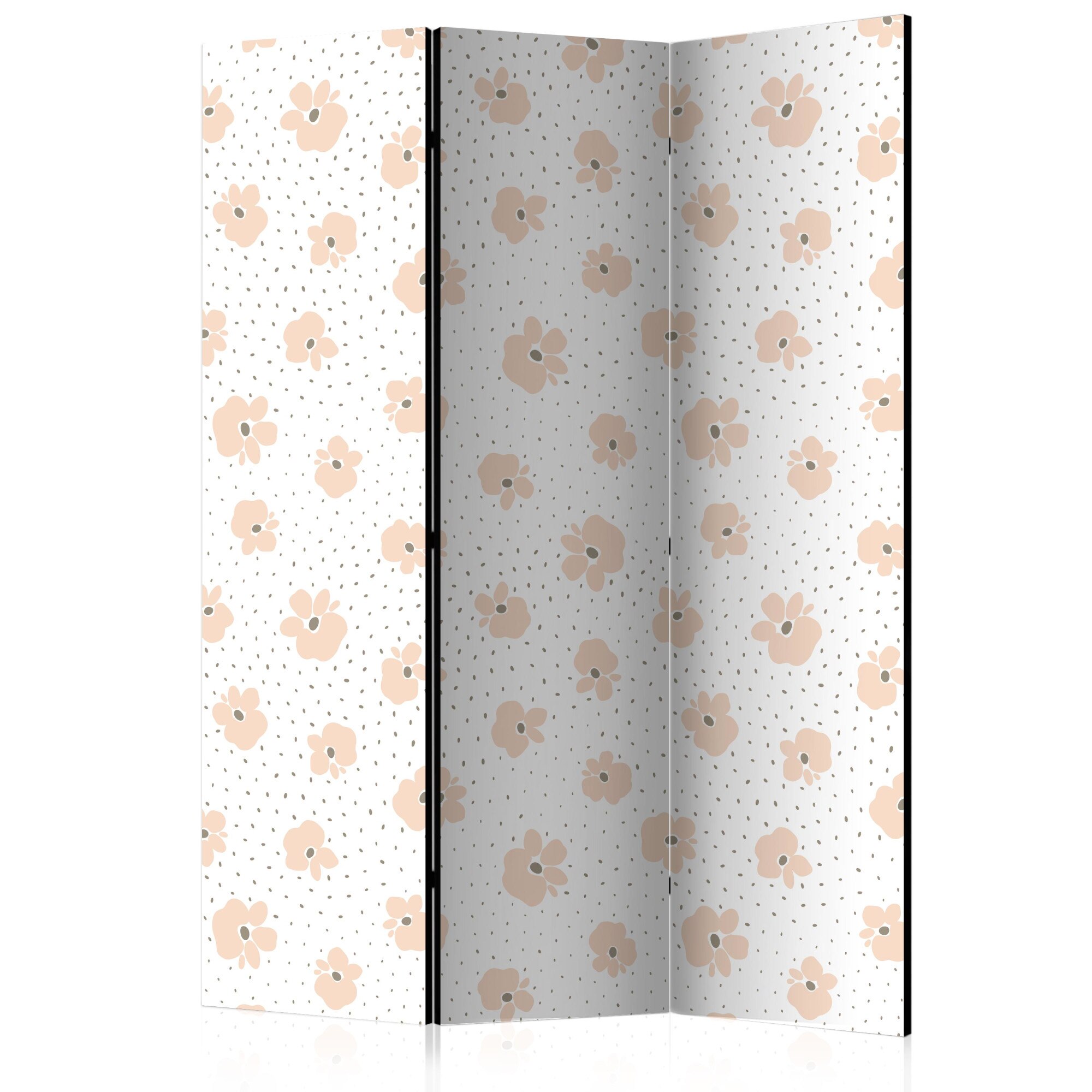 Paravan din 3 parti - Copii Flori - 135 x 172 cm
