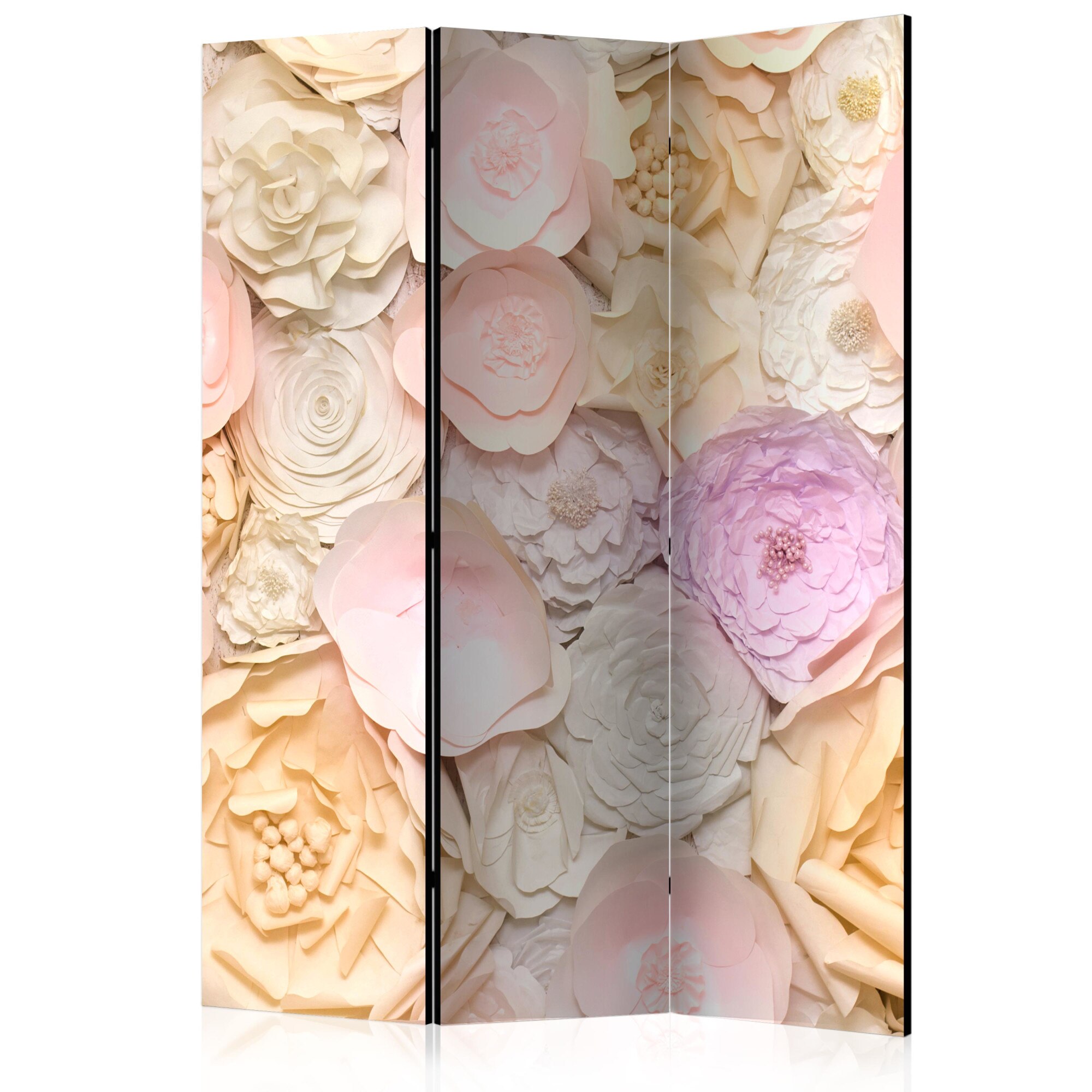 Paravan din 3 parti - Buchet de flori - 135 x 172 cm