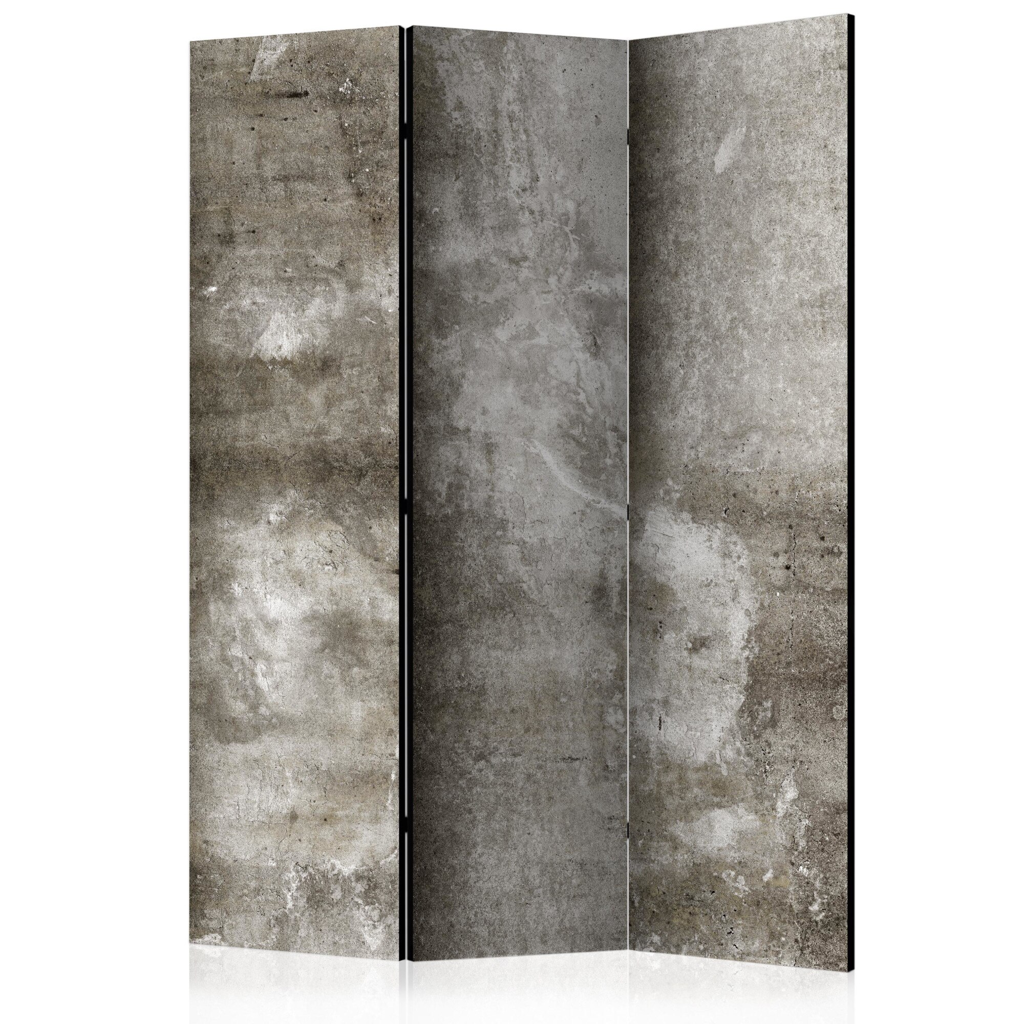 Paravan din 3 parti - Beton rece - 135 x 172 cm