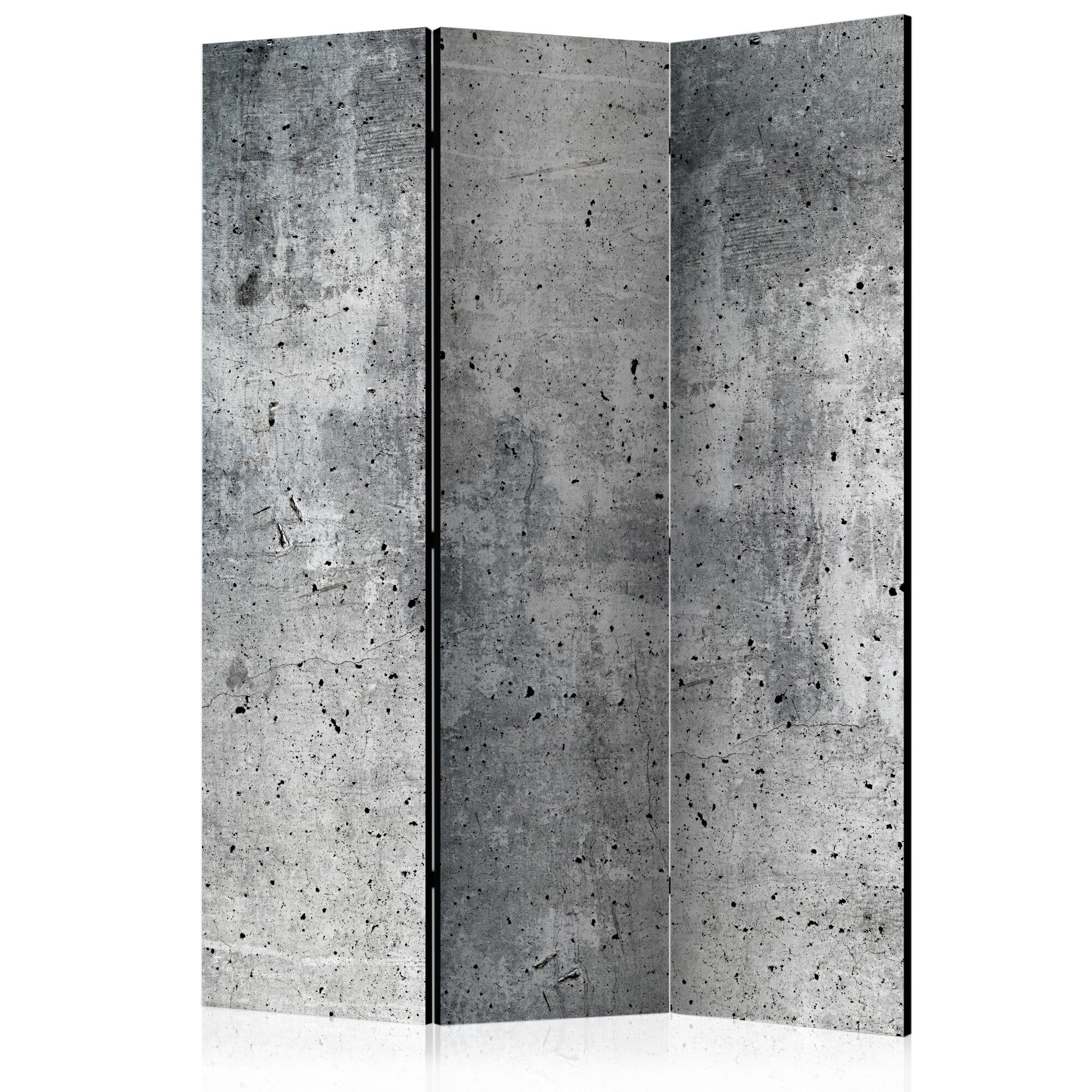 Paravan din 3 parti - Beton proaspat - 135 x 172 cm