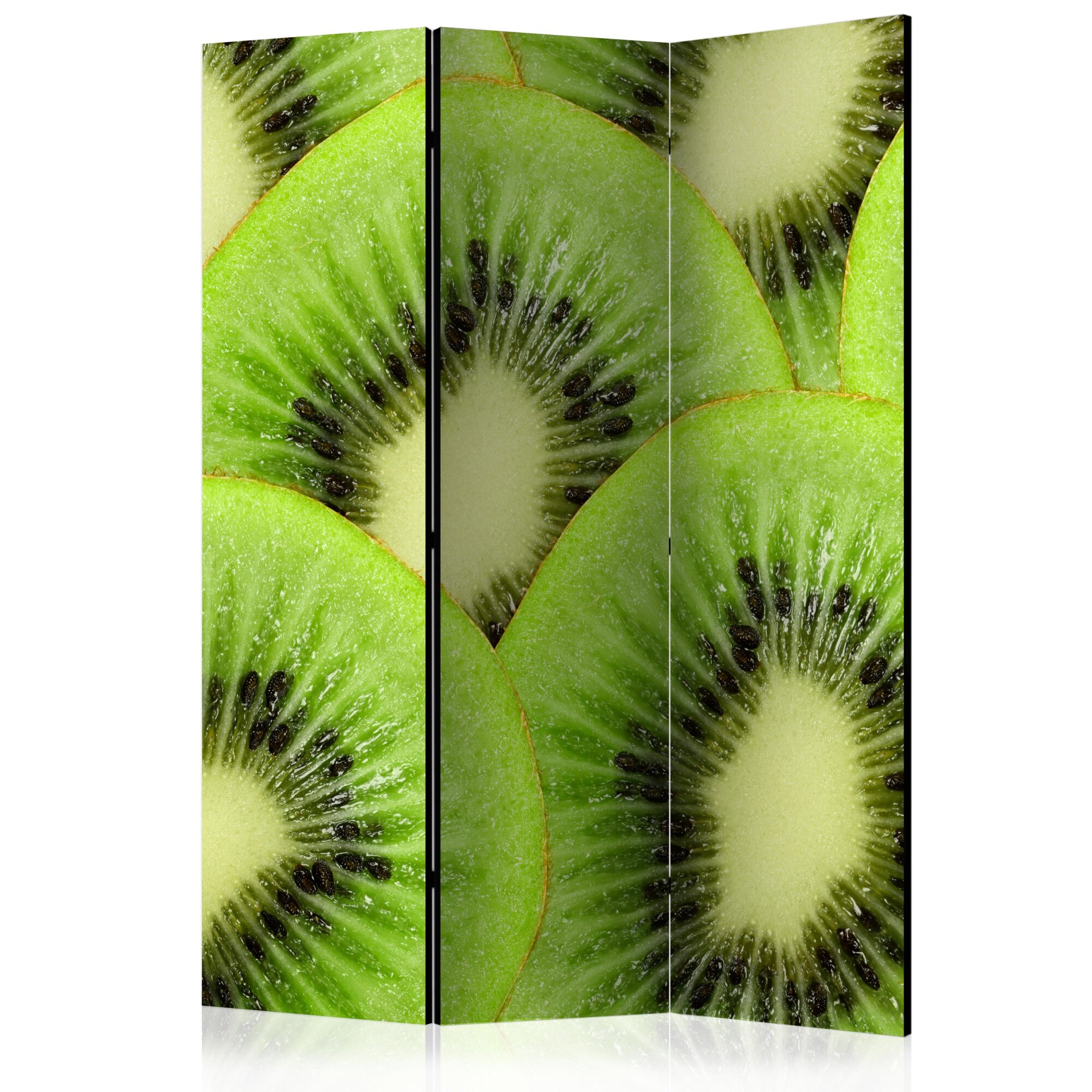 Paravan din 3 parti - Felii de kiwi - 135 x 172 cm
