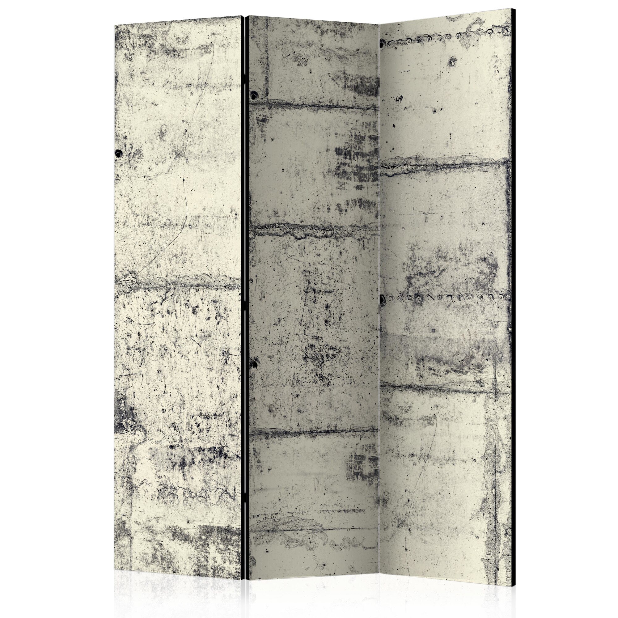 Paravan din 3 parti - Iubeste betonul - 135 x 172 cm