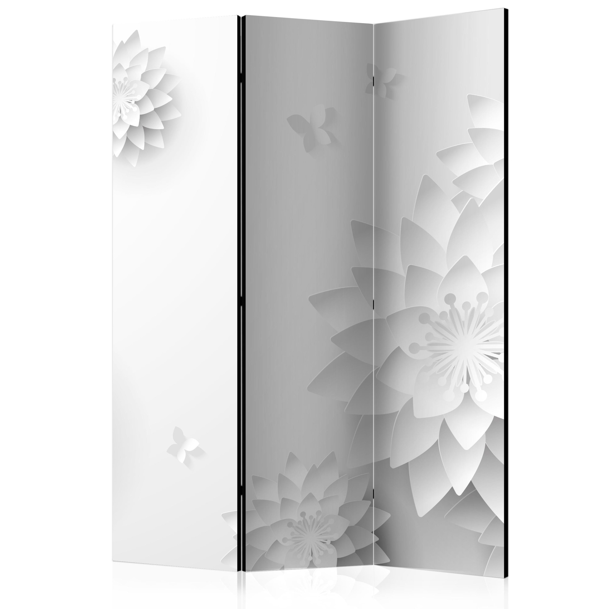 Paravan din 3 parti - Flori orientale - 135 x 172 cm