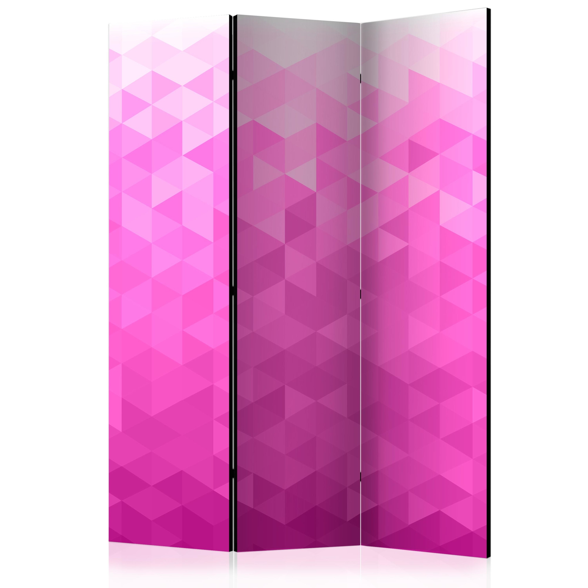 Paravan din 3 parti - Pixel cu cerneala - 135 x 172 cm