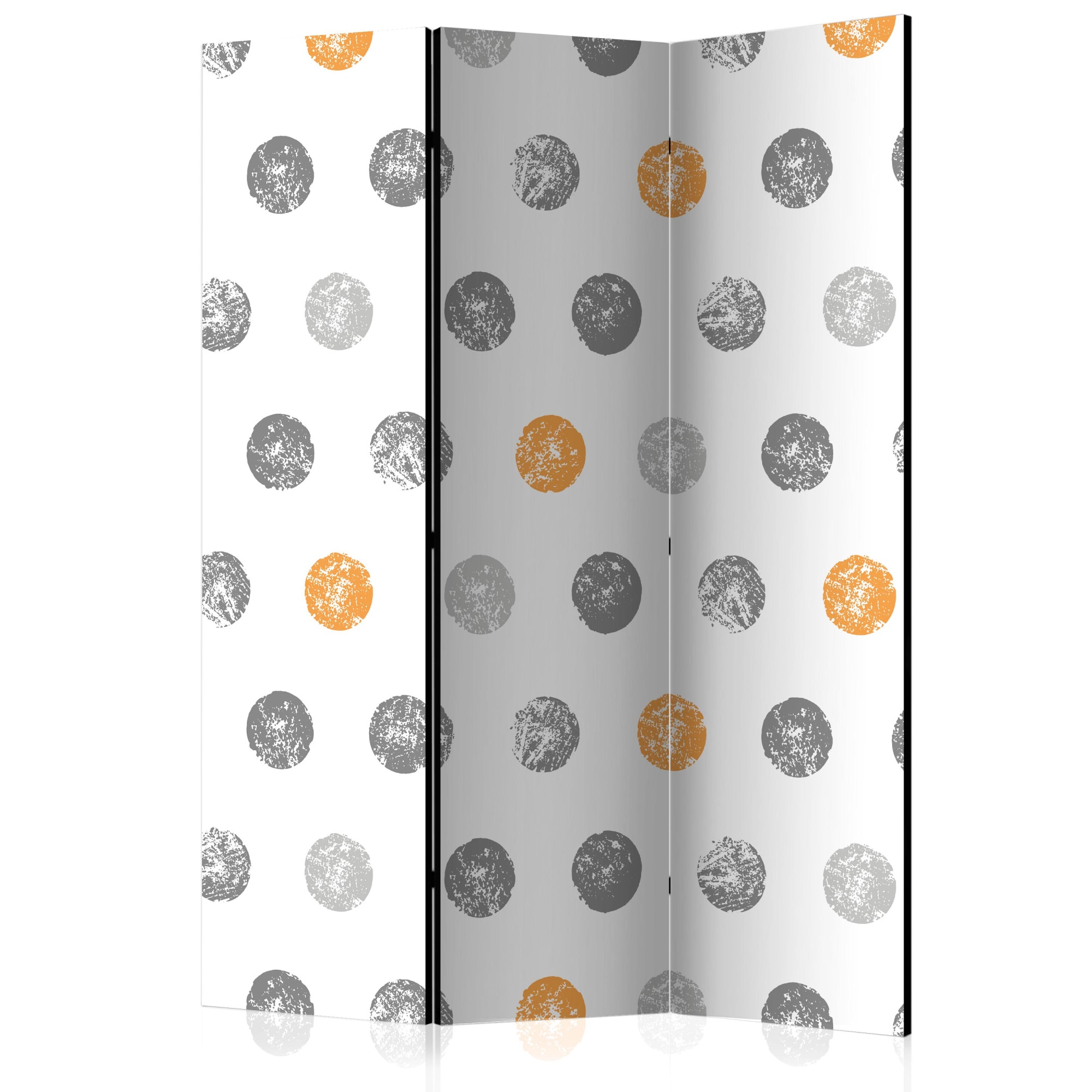 Paravan din 3 parti - Timbre rotunde - 135 x 172 cm