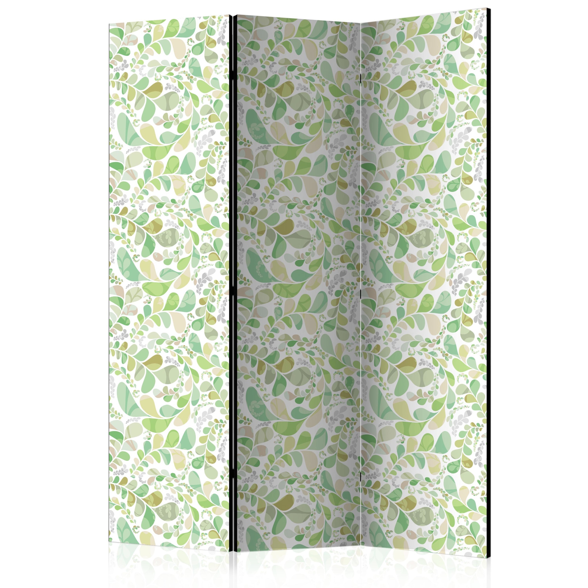Paravan din 3 parti - Plante Vitralii - 135 x 172 cm
