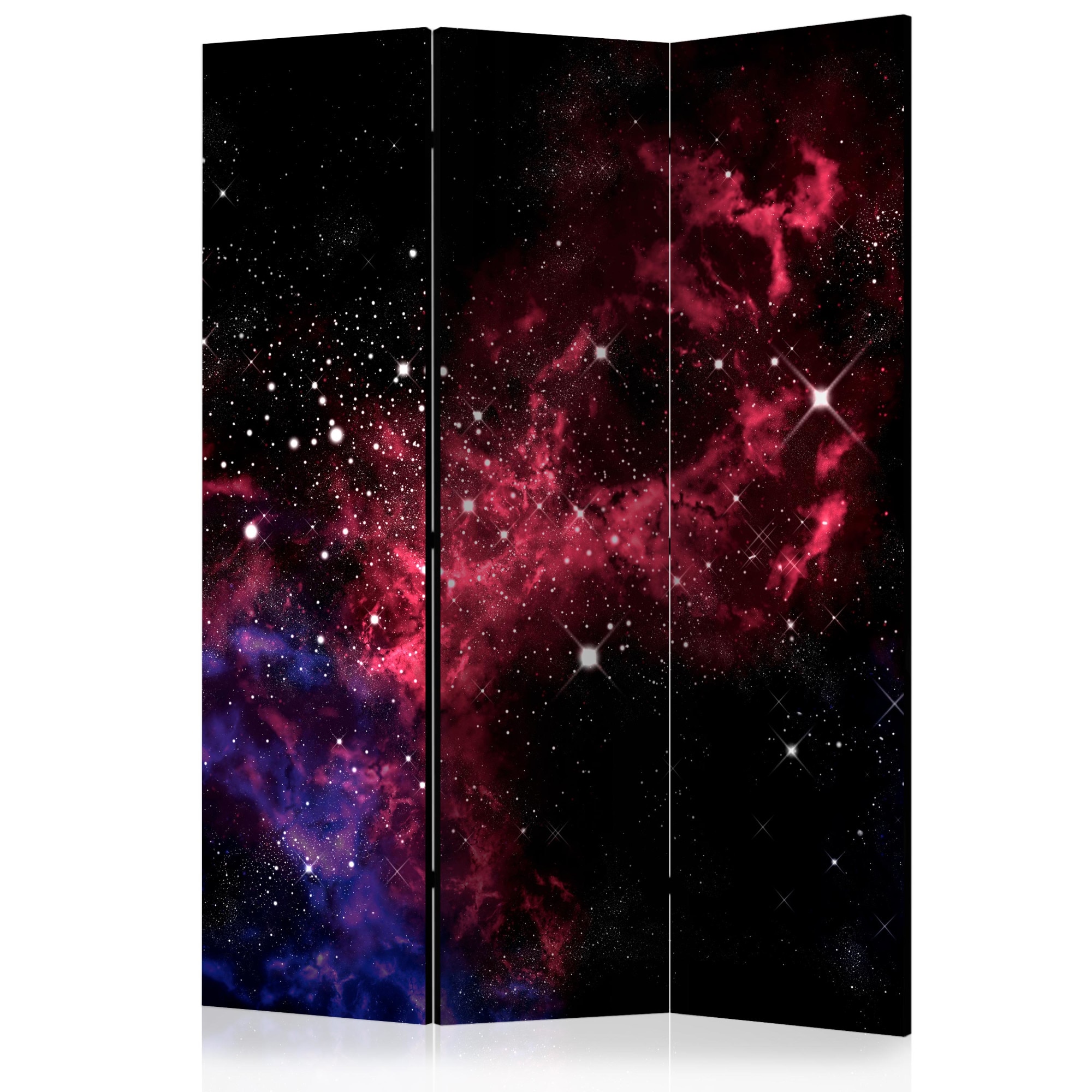 Paravan din 3 parti - Stele spatiale - 135 x 172 cm