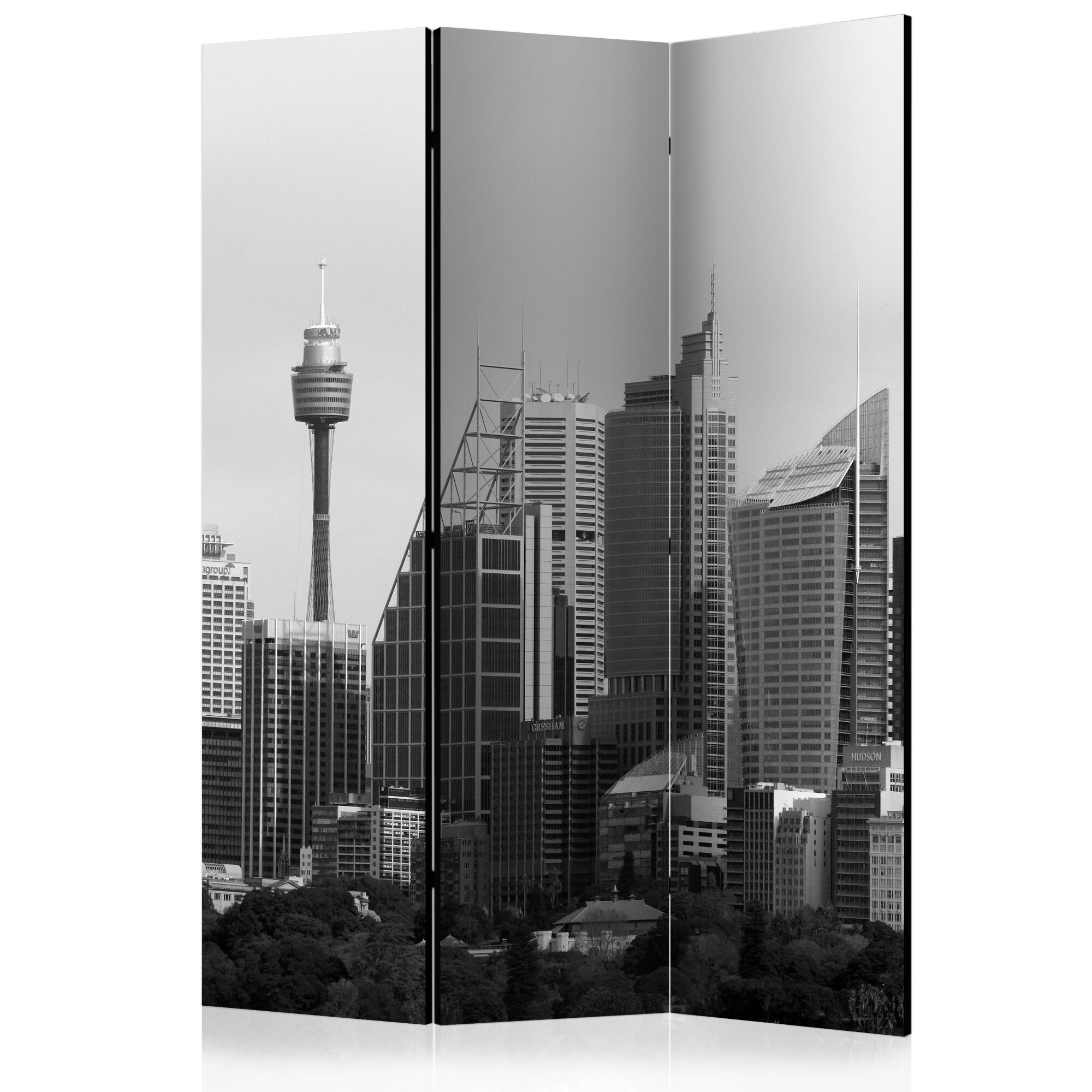 Paravan din 3 parti - Zgarie-nori In Sydney - 135 x 172 cm