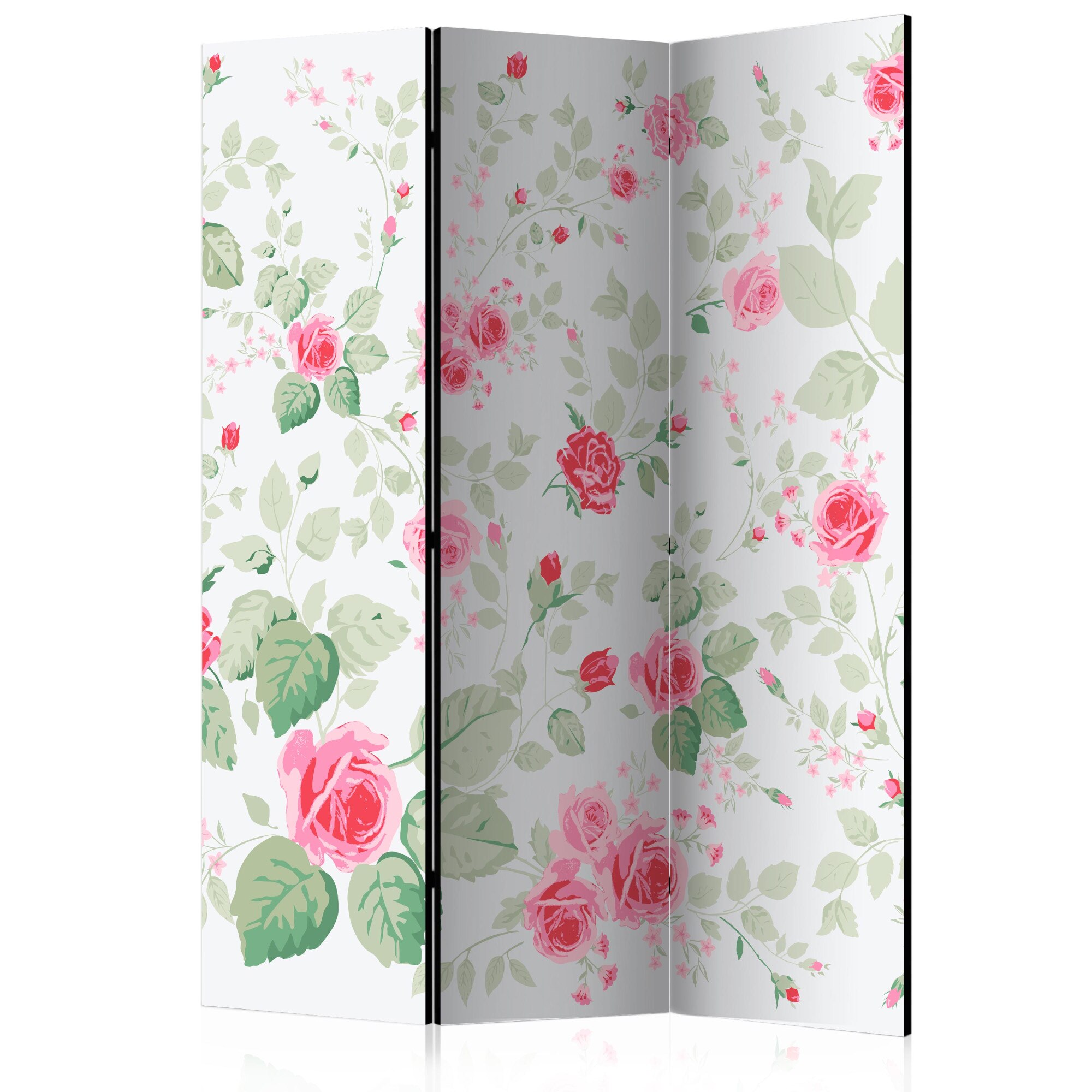 Paravan din 3 parti - Rosy placere - 135 x 172 cm