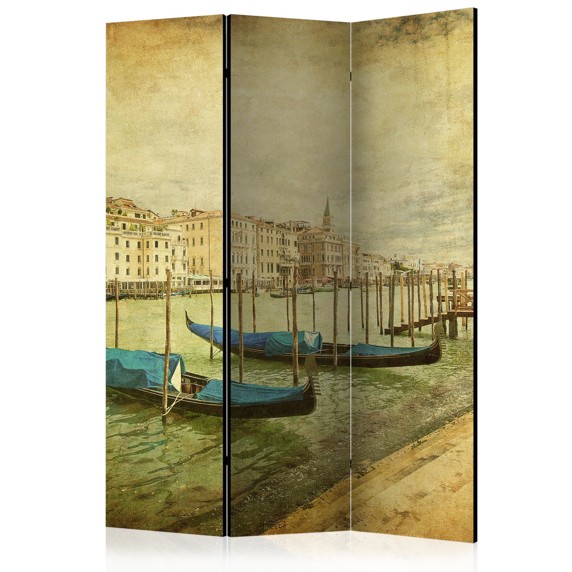 Paravan din 3 parti - Calatorie in timp - 135 x 172 cm