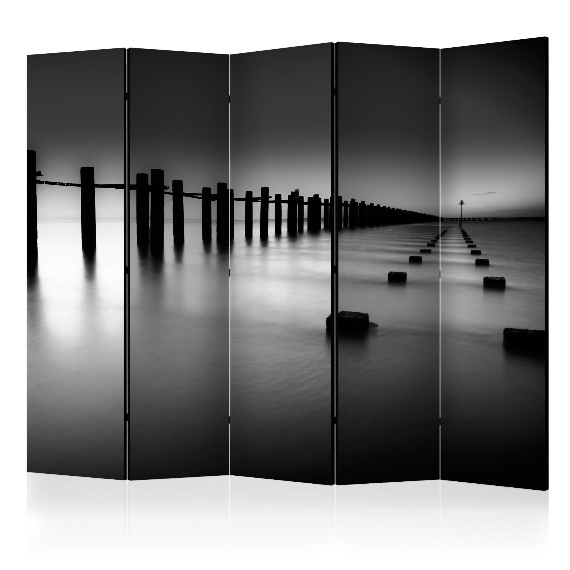 Paravan din 5 parti - Spre Orizont II - 225 x 172 cm