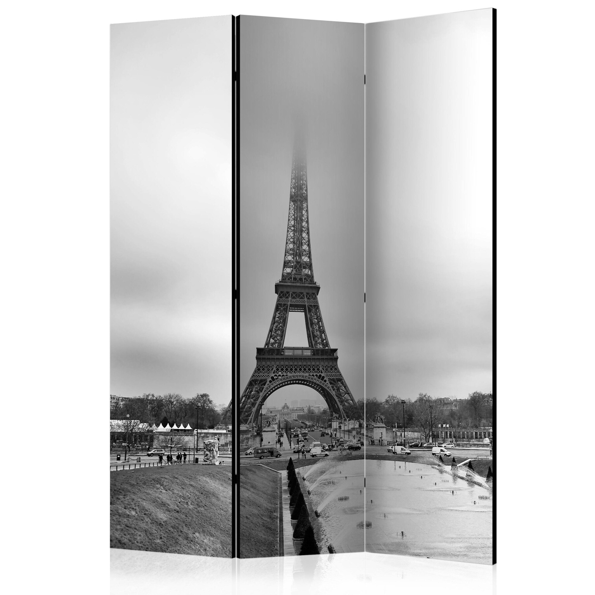 Paravan din 3 parti - Turn In ceata - 135 x 172 cm