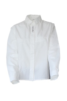 Camasa simpla de bumbac cu maneca lunga, de dama, Alb, Stradivarius, L EU Camasa simpla de bumbac cu maneca lunga, de dama, Alb, Stradivarius, L EU