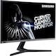 Monitor curbat LED VA Samsung de gaming - Samsung Odyssey 27", Full HD, Display Port, 240Hz, G-Sync, Dark Blue Gray