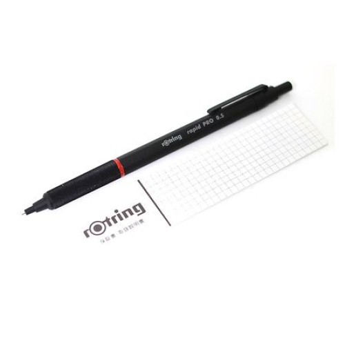 Creion mecanic 0.5mm, negru, Rapid Pro Rotring