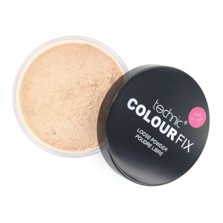 Technic COLOR FIX mattító laza púder, Cafe Au Lait, 20 g