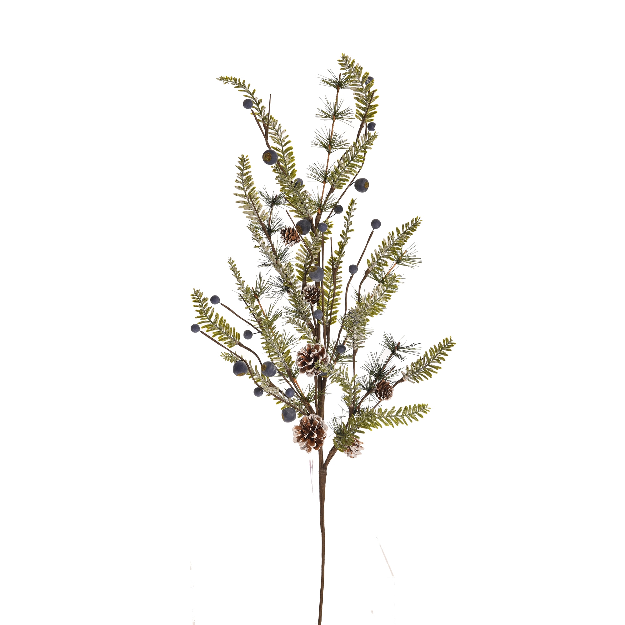 Creanga, brad artificial, con + fructe, 90cm