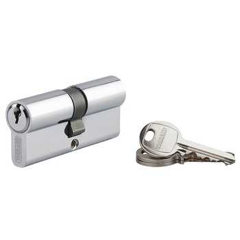 Cilindru standard Thirard „ECO” 35 x 35 mm, din aluminiu cu finisaj nichelat, mecanism cu 5 pini, 3 chei Cilindru standard Thirard „ECO” 35 x 35 mm, din aluminiu cu finisaj nichelat, mecanism cu 5 pini, 3 chei