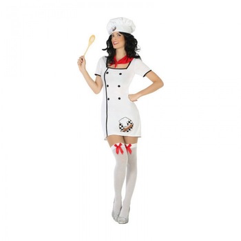 Costum Chef Femei, Alb, XS-S Costum Chef Femei, Alb, XS-S