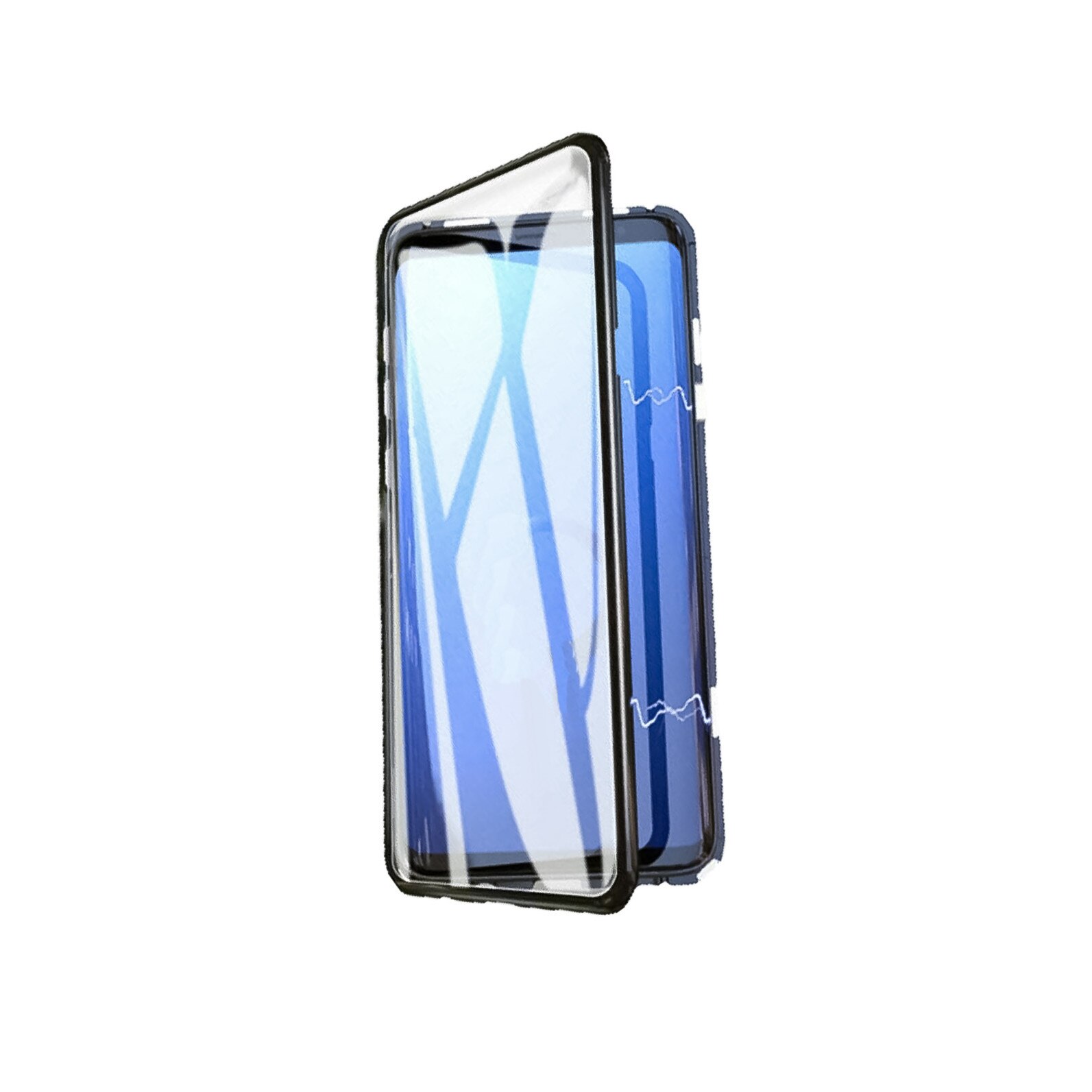 Unlike resource minimum Husa Magnetica din metal Case 360° ultra subtire pentru Samsung Galaxy A20E,  sticla doar pe spate, Negru - eMAG.ro
