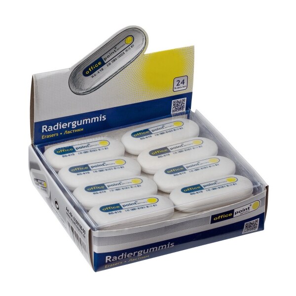 Set Radiera ovala, 24/cutie, Office Point