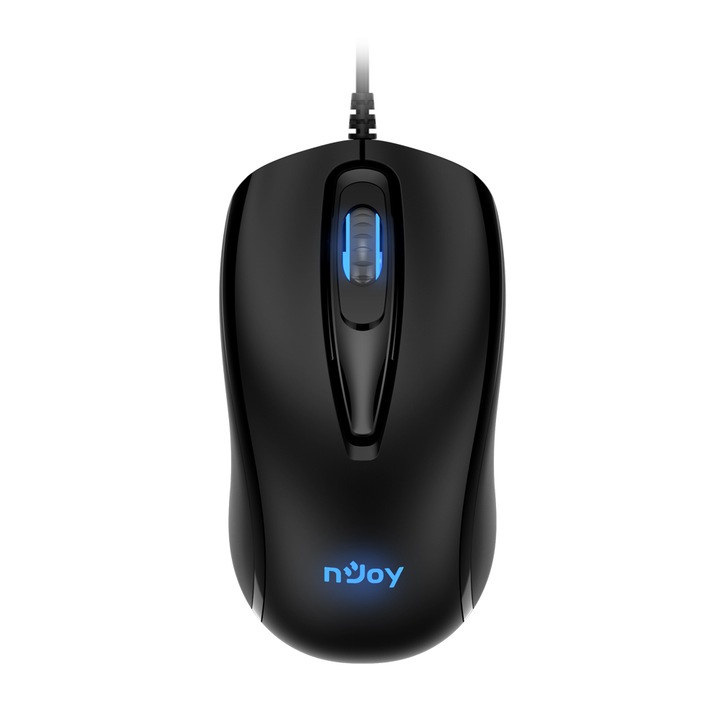 Mouse nJoy cu fir WR390 USB, Iluminare LED