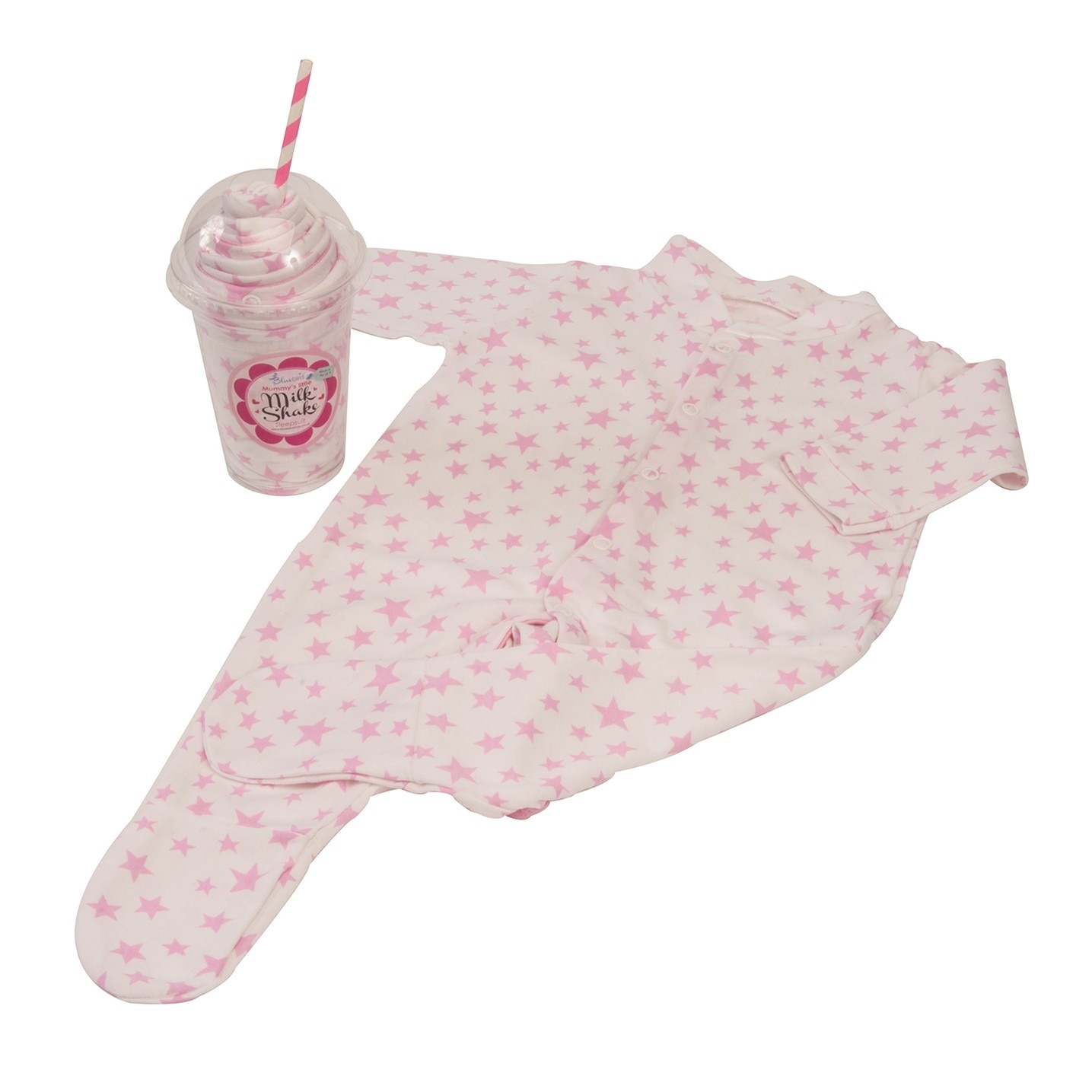 Set cadou bebelusi Bluebird, Milkshake Sleepsuit, Roz