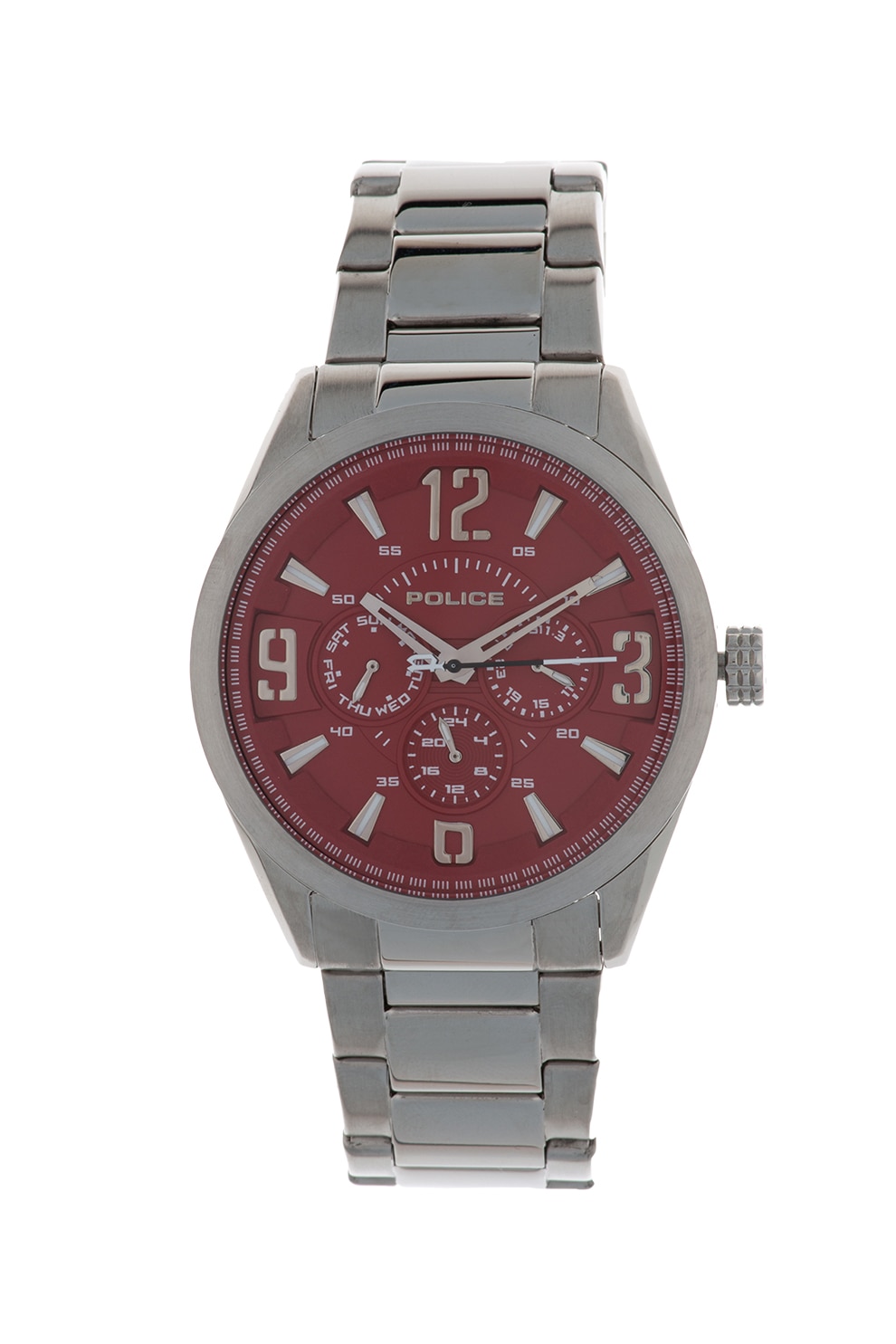 Police, Ceas quartz cu indicatoare fosforescente, Argintiu