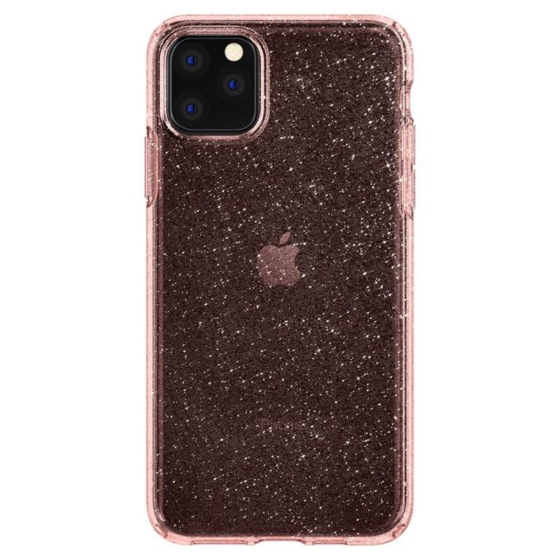 Carcasa Spigen Liquid Crystal Glitter pentru iPhone 11 Pro, Rose Quartz