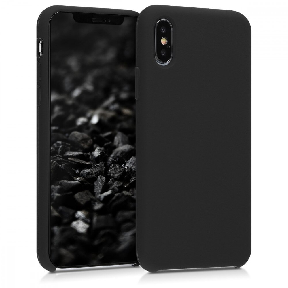 Husa pentru Apple iPhone X / iPhone XS, Silicon, Negru, 46313.01