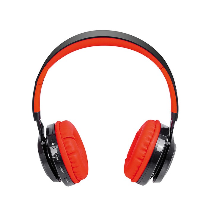 Мултимедийни слушалки с Bluetooth v2.1, червени, Trevi